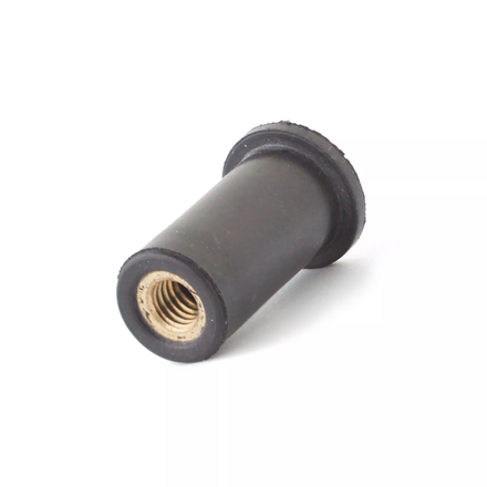 100 écrous EPDM avec insert laiton à tête plate à M3x13mm - SCELL-IT - RN0313