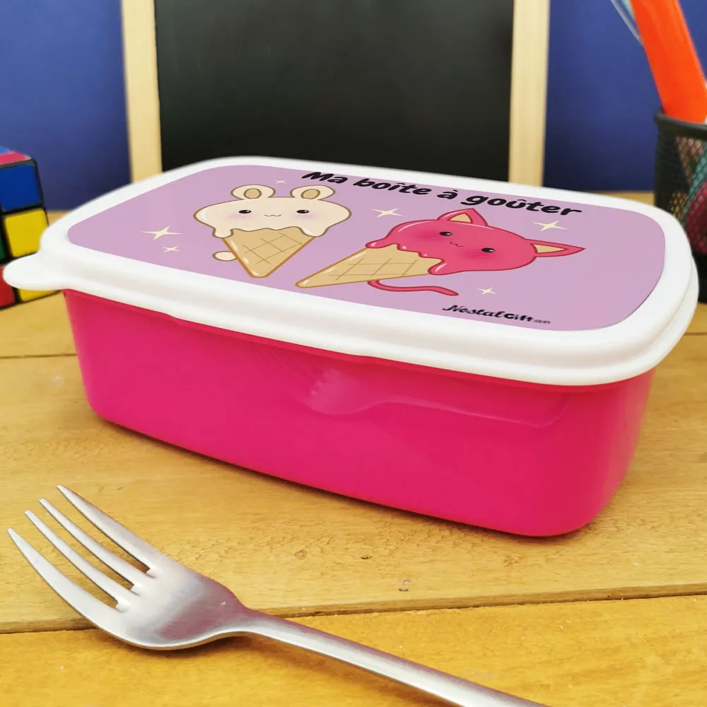 Boîte à goûter enfant - Glaces Kawaii