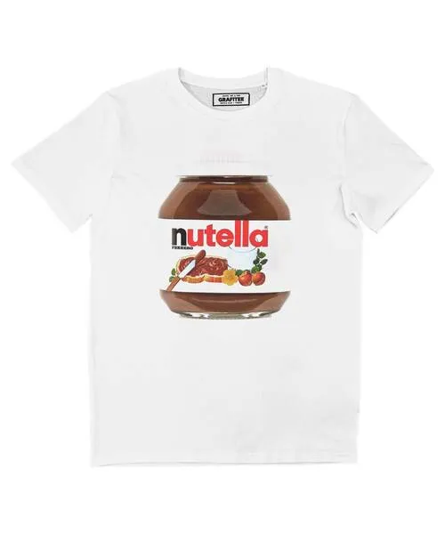 T-shirt Nutella - Tee-shirt Imprimé Pot de Nutella | Grafitee