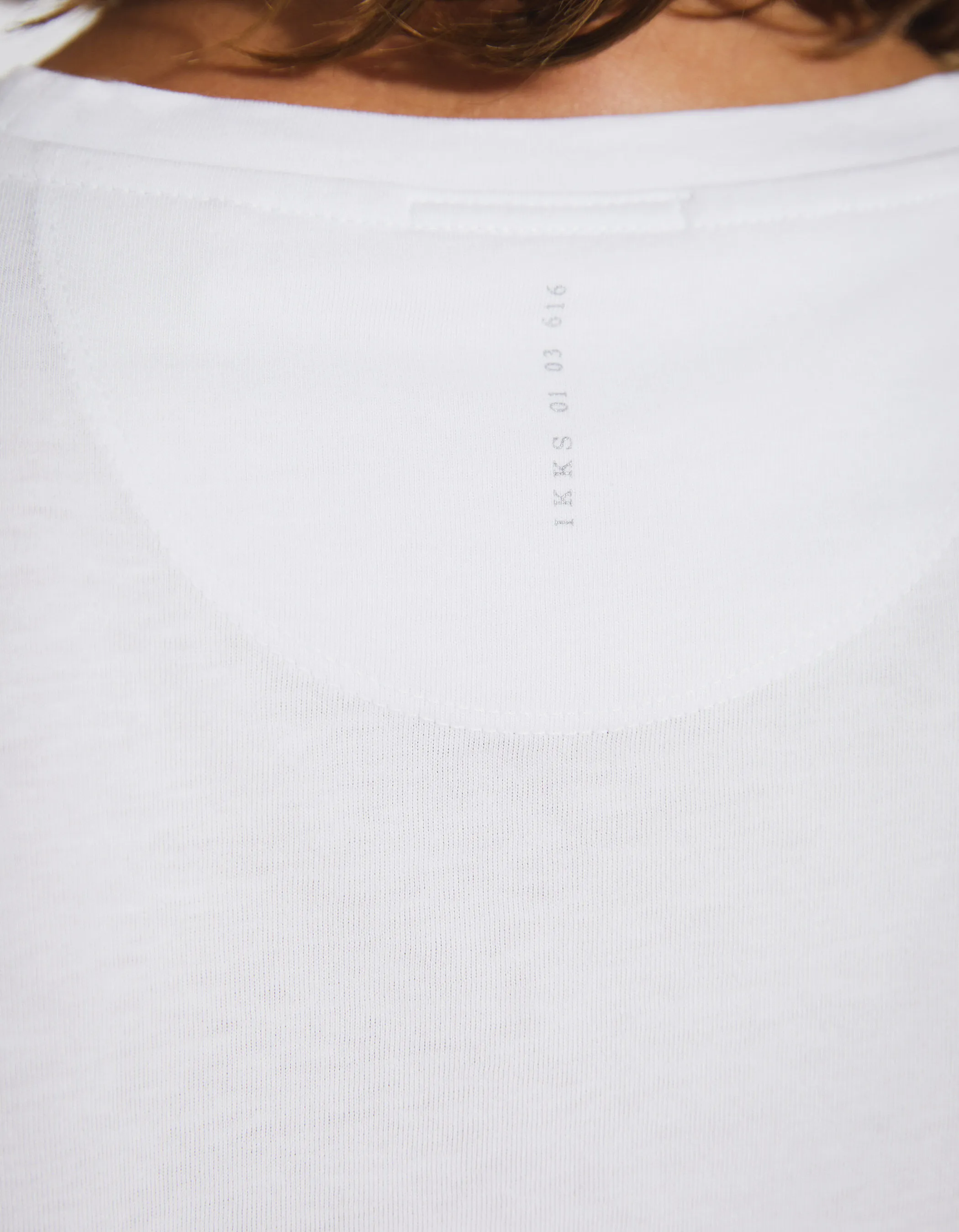 Tee-shirt blanc maxi typo DRY FAST Homme