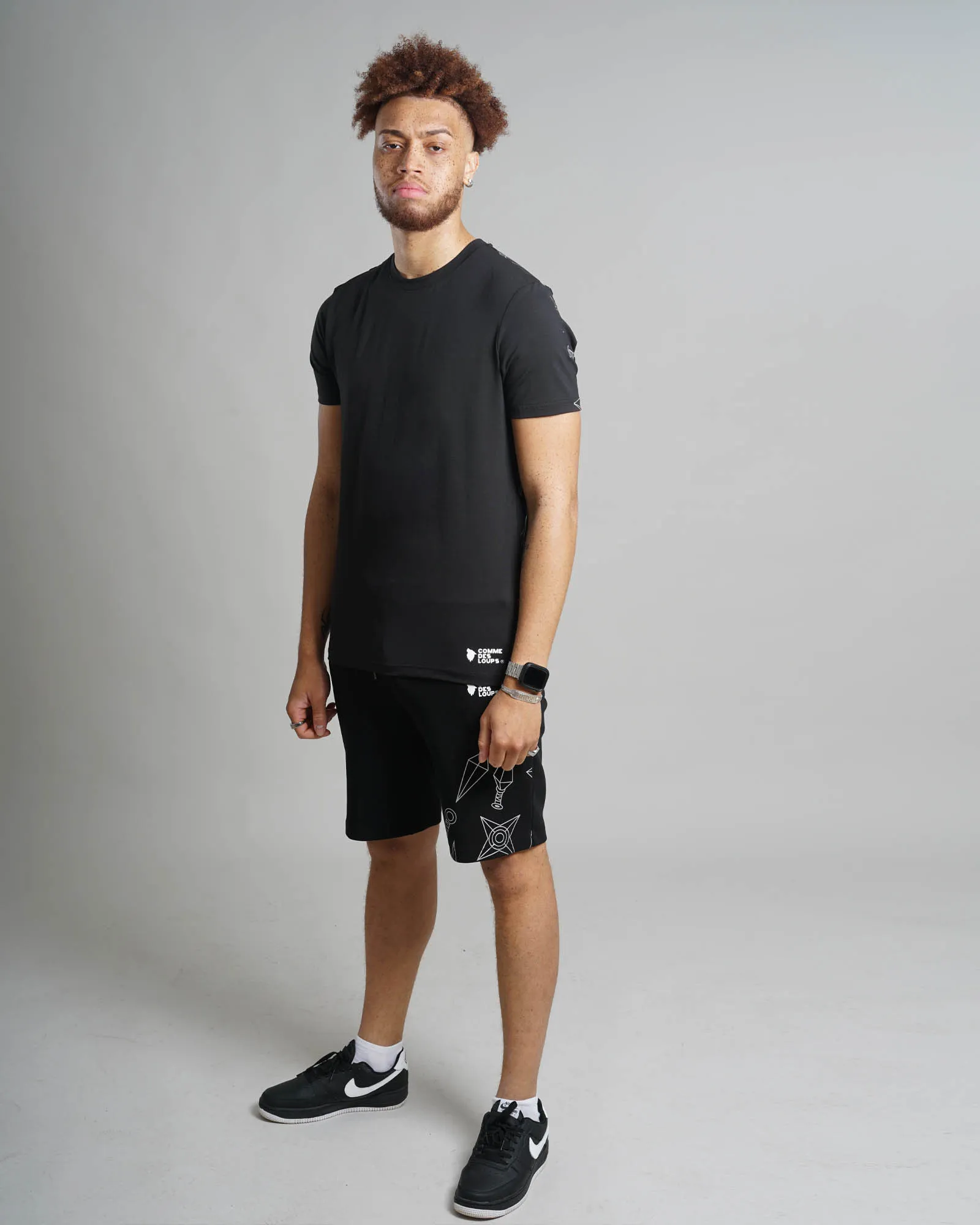 Tee-Shirt Comme des loups x Naruto SHINOBI 10 Noir