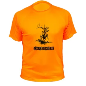 Tee shirt de chasse – Chasseresse Cerf