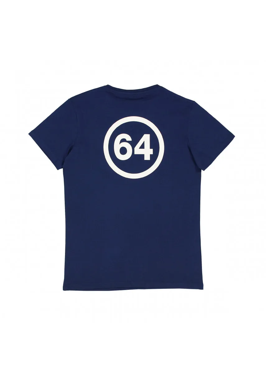 Tee shirt Homme 64 LOGO Bleu medieval